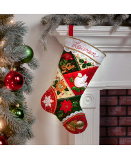 Bucilla ® Seasonal - Felt - Stocking Kits - Elegant Patchwork - 89261E
