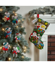Bucilla ® Seasonal - Felt - Ornament Kits - Tis a Night Before Christmas - 89288E