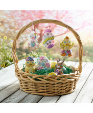 Bucilla ® Seasonal - Felt - Ornament Kits - Egg Hunt - 89293E