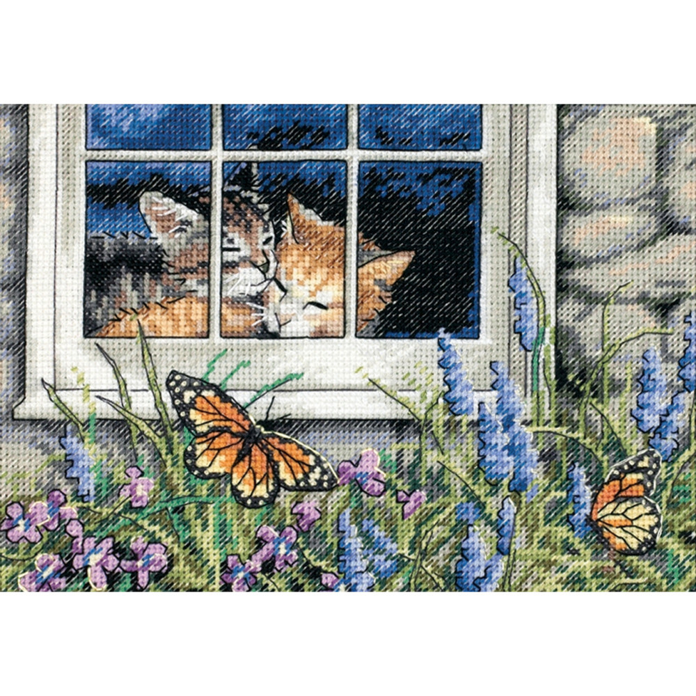 Counted Cross Stitch Kit Feline Love, Dimensions 65051