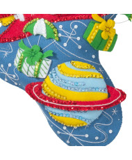 Bucilla ® Seasonal - Felt - Stocking Kits - Rocket Ship Santa - 89237E
