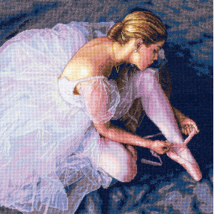 Counted Cross Stitch Kit 14"X14"-Ballerina Beauty, Dimensions, 35181