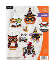 Bucilla ® Seasonal - Felt - Ornament Kits - Vintage Halloween - 89276E