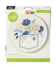 Bucilla ® Stamped Embroidery - Pocket Full of Posies - 47914E
