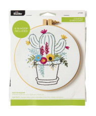 Bucilla ® Stamped Embroidery - Cactus Bloom - 47915E
