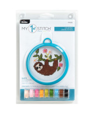Bucilla ® My 1st Stitch™ - Counted Cross Stitch Kits - Mini - Sloth - 47892E
