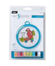 Bucilla ® My 1st Stitch™ - Counted Cross Stitch Kits - Mini - Loving Life - 49175E