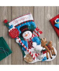 Bucilla ® Seasonal - Felt - Stocking Kits - Santa Stop Here - 86707