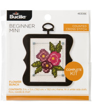 Bucilla ® Counted Cross Stitch - Beginner Stitchery - Mini - Flower Bunch - 46308E