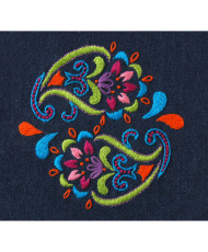 Bucilla ® Stamped Embroidery Handmade Charlotte™ - Denim Bohemian Paisley - 46229