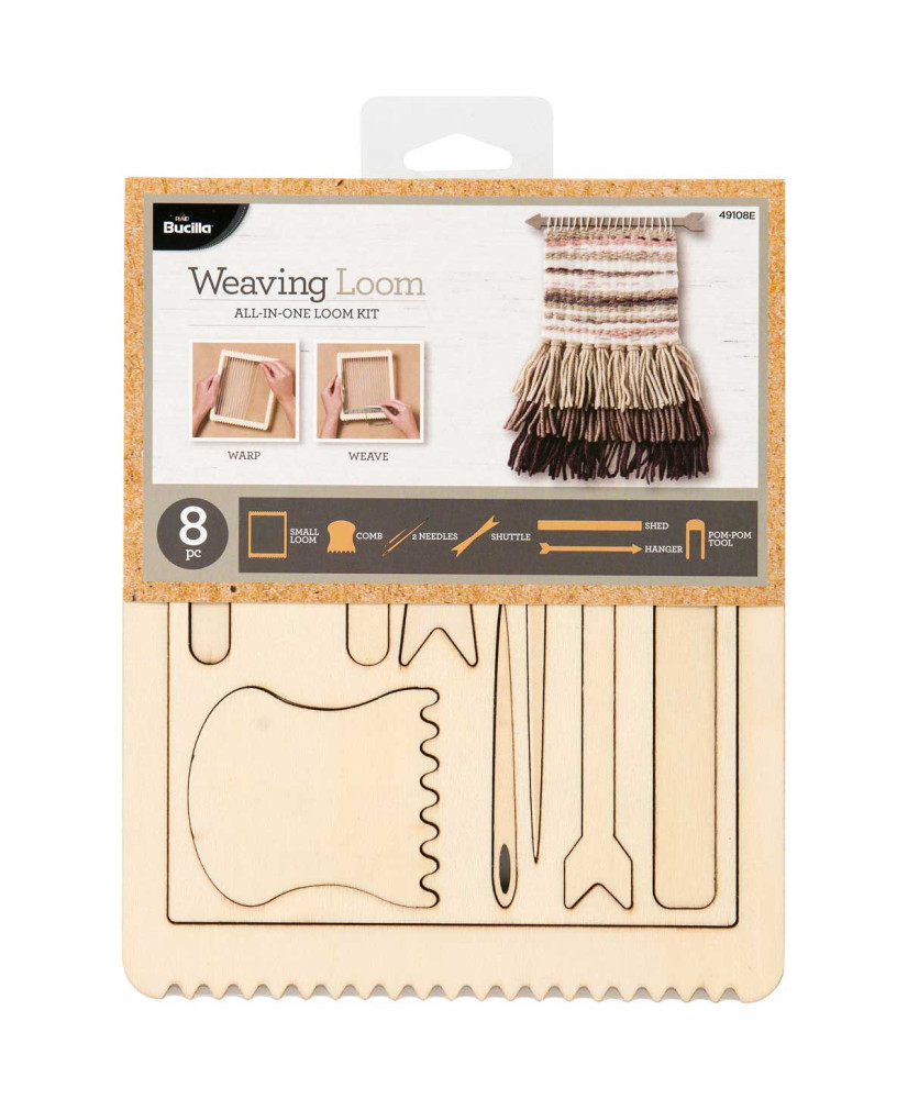 Bucilla ® Weaving Loom All-In-One Kit - Rectangle, 8 piece - 49108