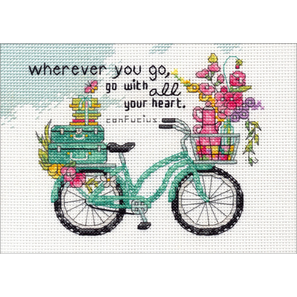 Counted Cross Stitch Kit 7"X5"-Wherever You Go, Dimensions, 70-65189