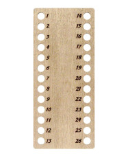 Organizer plywood for threads, 9*20 cm, Wonderland Crafts WLZP-050