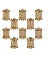 Bobbins plywood for threads with cable, 10 pcs, Wonderland Crafts LC-114
