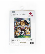 Luca-S Cross Stitch Kit - Bath Time Pups BU5025