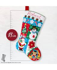 Bucilla ® Seasonal - Felt - Stocking Kits - Holiday Patchwork - 89604E