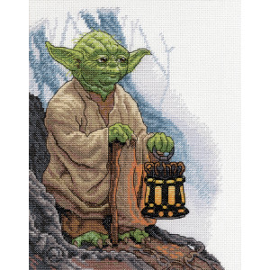 Counted Cross Stitch Kit 8"X10"-Yoda, Dimensions, 70-35392