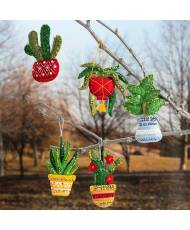 Bucilla ® Seasonal - Felt - Ornament Kits - Holiday Houseplants - 89634E