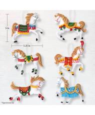 Bucilla ® Seasonal - Felt - Ornament Kits - Holiday Horses - 89638E