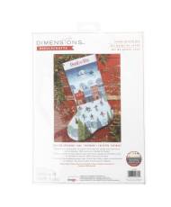 Dimensions Counted Cross Stitch Kit 16" Long -Skating Stocking 14 Count, 70-09602