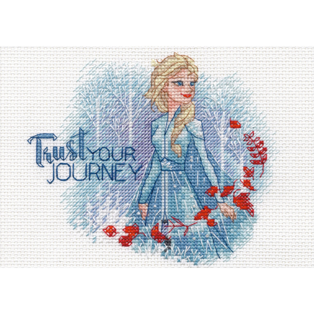 Counted Cross Stitch Kit 7"X5"-Trust Your Journey, Dimensions, 70-65198