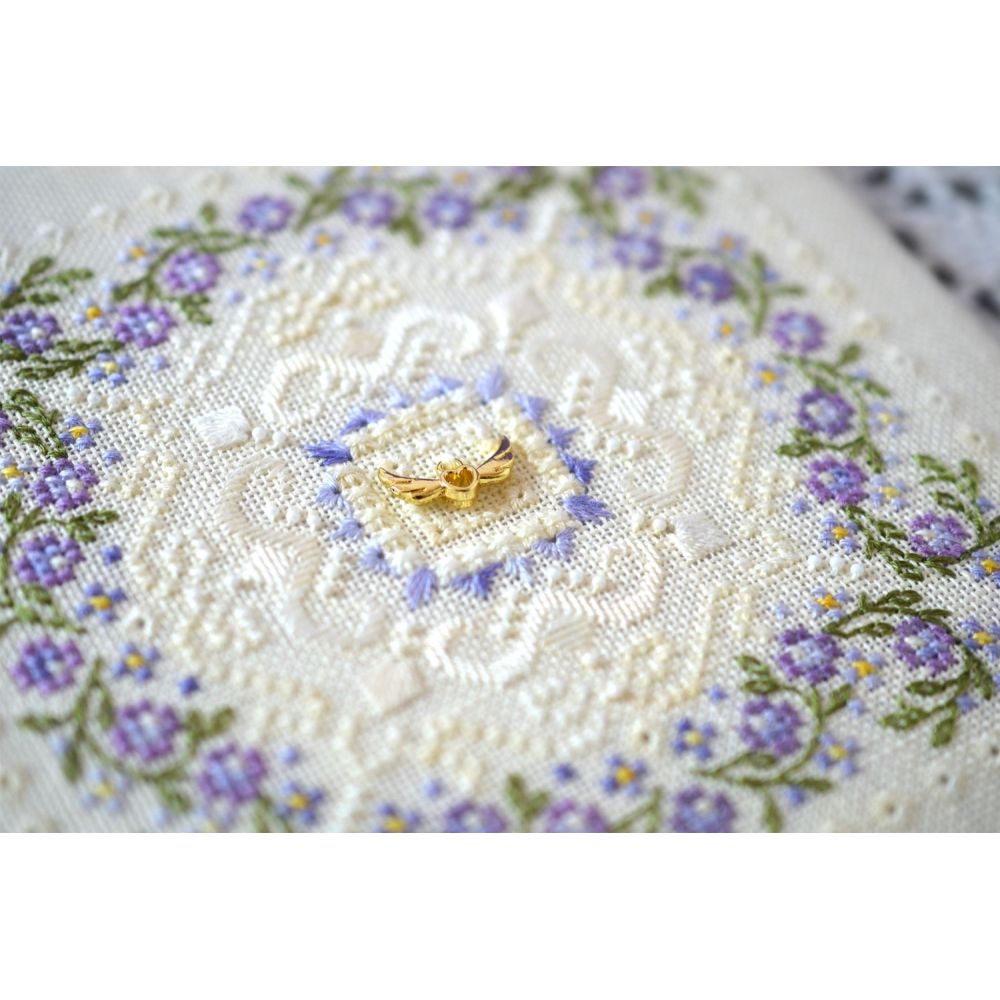 Counted Cross Stitch Black Marshmallow sampler Tela-Artis X-601, Evenweave Fabric, hand-dyed DMC muline, melange