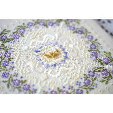 Counted Cross Stitch Black Marshmallow sampler Tela-Artis X-601, Evenweave Fabric, hand-dyed DMC muline, melange