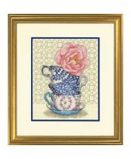 Dimensions Counted Cross Stitch Kit 8"X10" -Rose Tea (14 Count), 70-35414