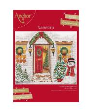 Counted Cross Stitch Kit, Christmas Welcome, Anchor PCE0968