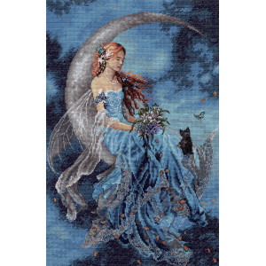 Counted Cross Stitch Kit 10"X15"-Wind Moon Fairy, Dimensions, 70-35393