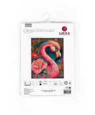 Cross Stitch Kit Luca-S Gold - Flamingo Fantastico, BU5036