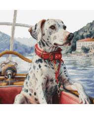 Cross Stitch Kit Luca-S - The Dalmatian on Lake Como, BU5039