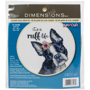 Counted Cross Stitch Kit Ruff Life, Dimensions, 72-76108