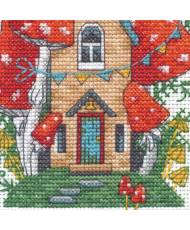 Dimensions Counted Cross Stitch Kit - Forest House 14 Count, 70-65227