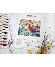 Cross Stitch Kit “Springtime Songbirds” LETISTITCH L8062