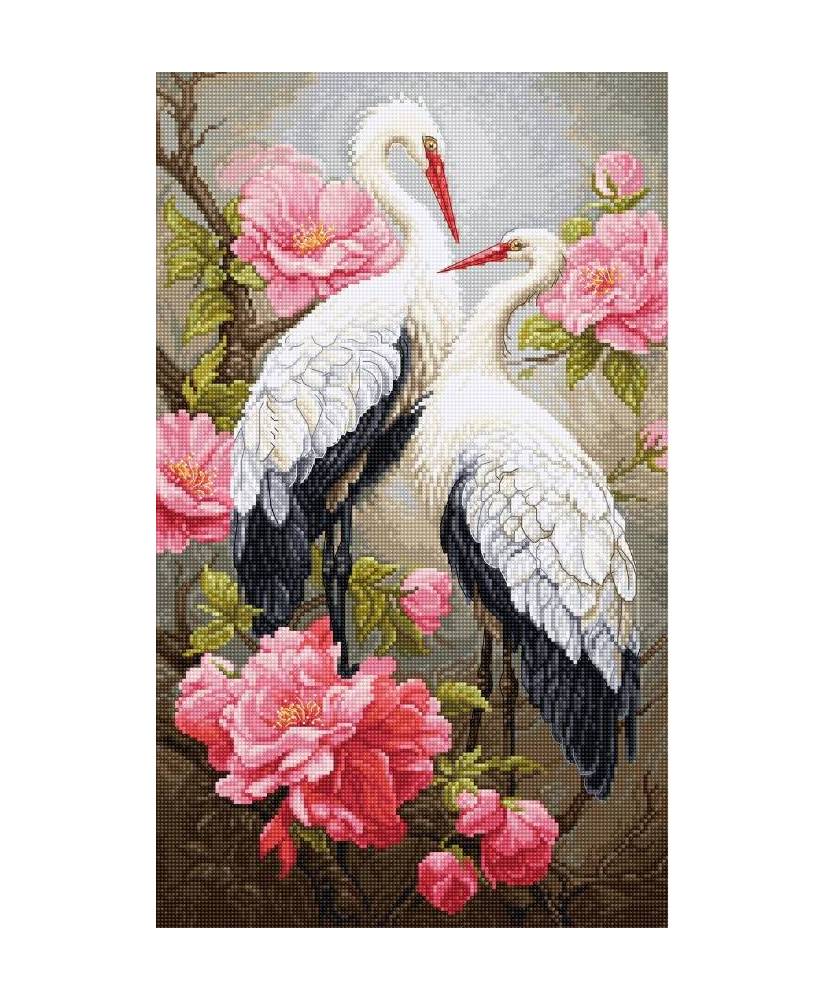 Cross Stitch Kit Luca-S Gold - Guests of Spring, BU5042