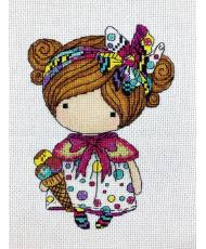 Cross Stitch Kit “Girl Summer” Iris Design 05221A