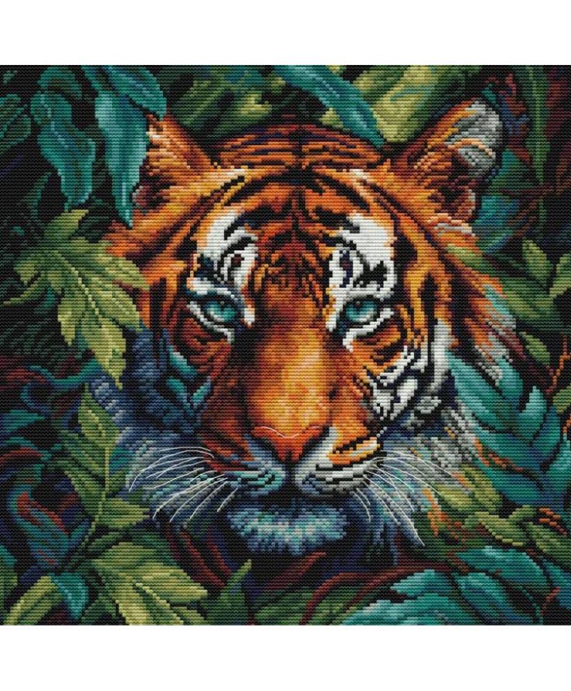 Cross Stitch Kit Luca-S - Tiger of the Jungle, BU5048