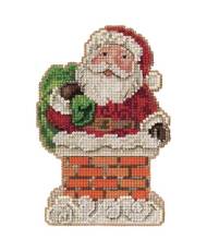 Beaded Cross Stitch Kit Jim Shore Gnome with Ornaments, Mill Hill JS20-2112