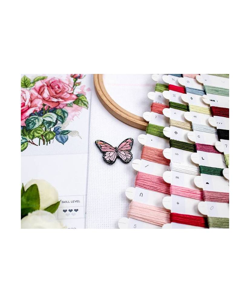Cross-Stitch Kit Pink Bloom LETISTITCH L8093