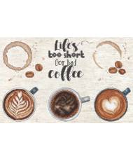 Letistitch Life’s too short for a bad coffee, Cross Stitch Kit L8097