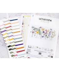 Cross-Stitch Kit L8094 Summer Bloom/Floraison d’été, LETISTITCH