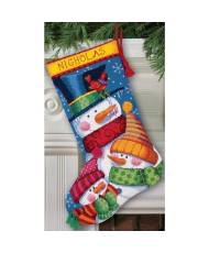 Dimensions Stockings Needlepoint Kit Freezin' Season Stitched Wool & Thread, 72-109139