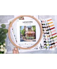 Cross stitch kit Corner Shop / Boutique de quartier LETISTITCH, L8101