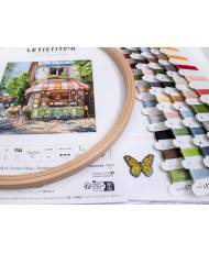 Cross stitch kit Corner Shop / Boutique de quartier LETISTITCH, L8101