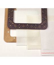 Plywood hoop for Mill-Hill beading kits and for perforated paper.