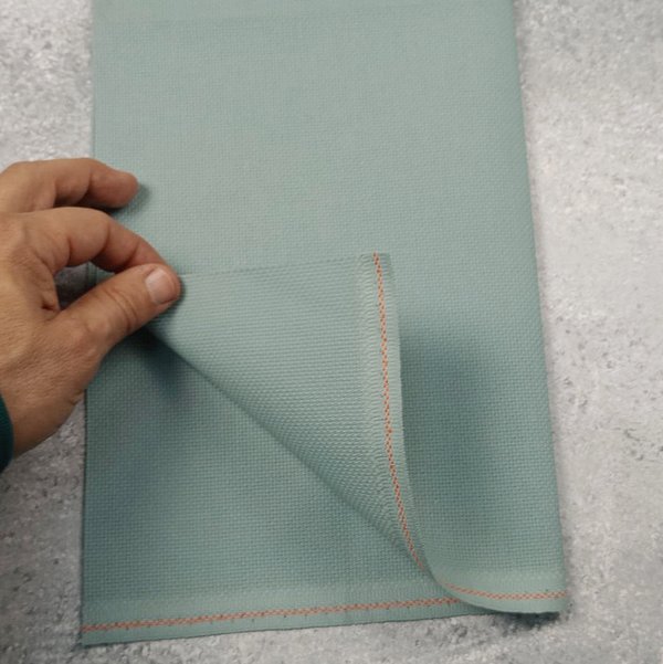 then vertically to find the center of the fabric